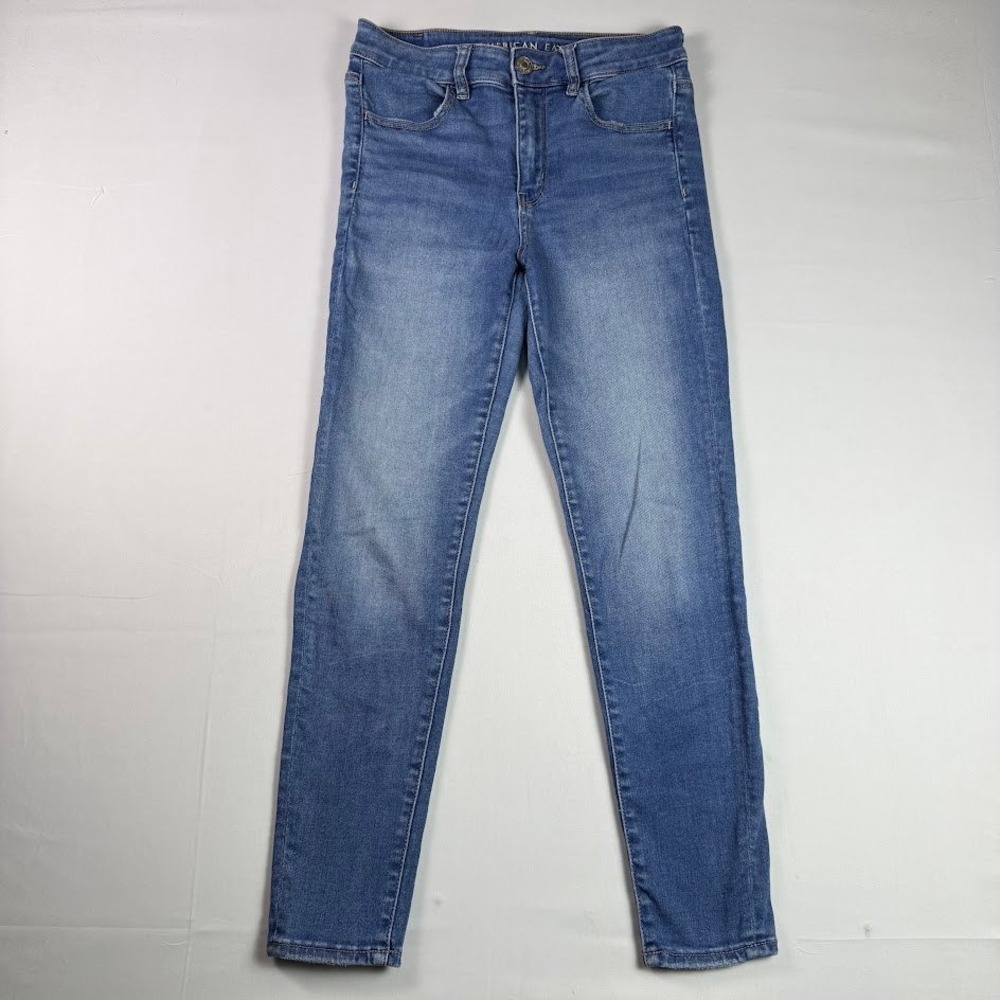 American Eagle Hi-Rise Jegging Medium Wash Blue Skinny Jeans Size 6 Short Ne(x)t